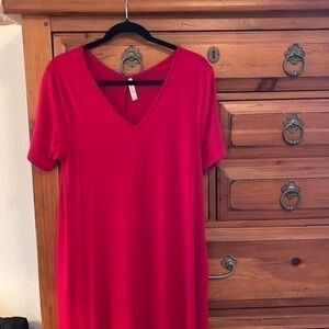 Zenana Women’s Red Maxi Dress Size Large NWOT